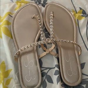 Blinged flip flops